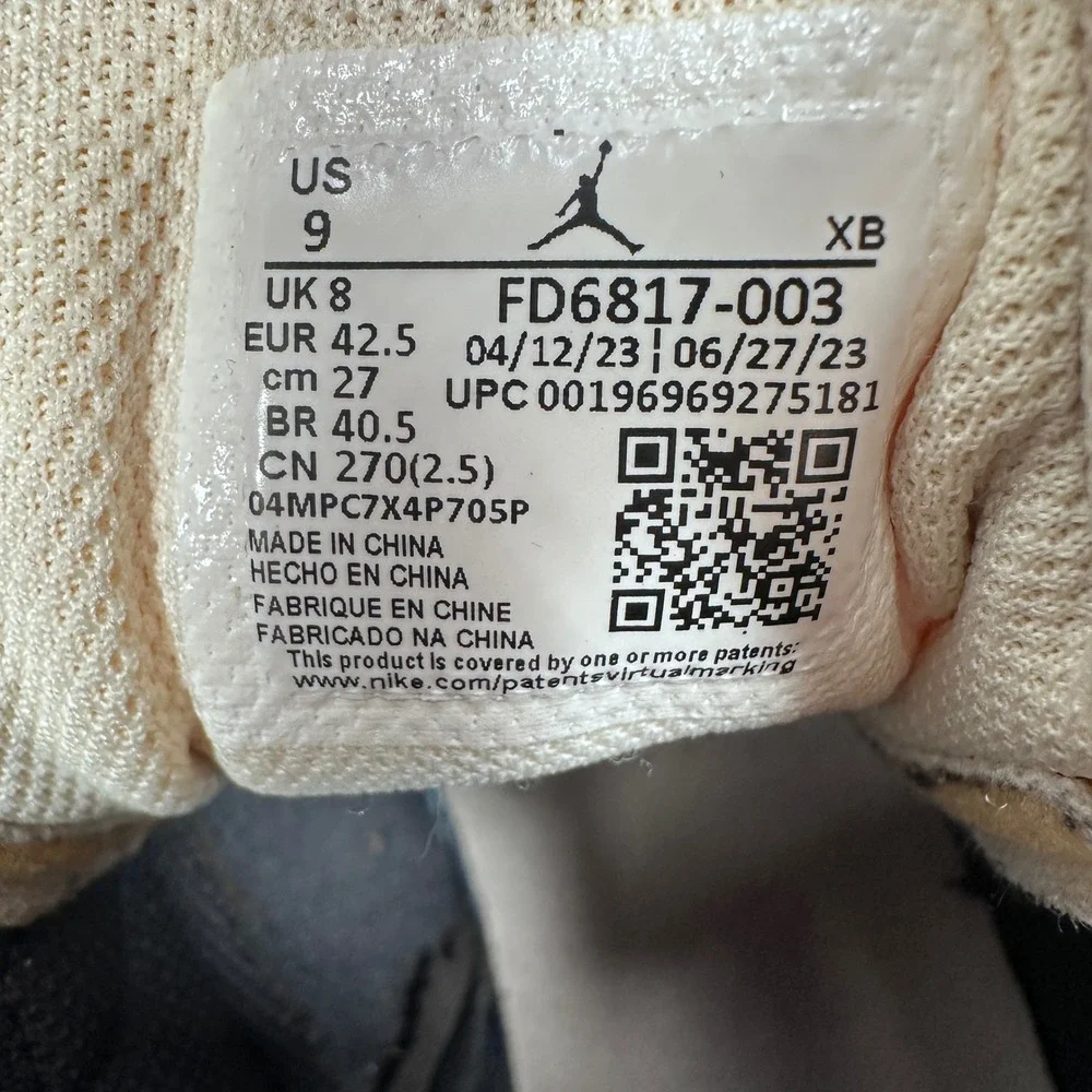 Air Jordan 1 Mid SE Craft‎ Black Olive Pale Ivory FD6817-003 Mens Size 9
